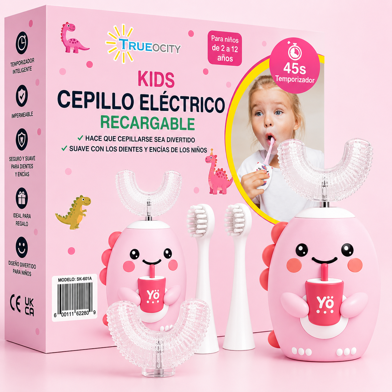 Cepillo Eléctrico Infantil Dino ®